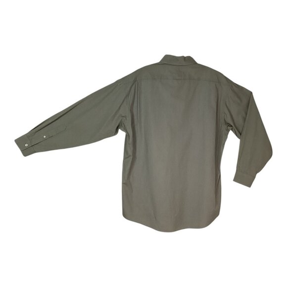 Jos. A. Bank Travelers Collection Green Long-Sleeve Button-Up Shirt - Size 16-33 - Picture 2 of 8